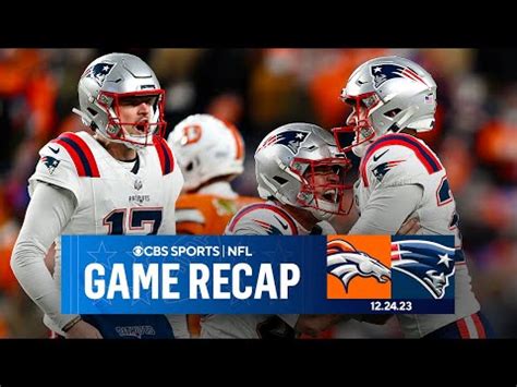 Patriots kick GAME-WINNING FG to cut Broncos Playoffs Chances | Game ...