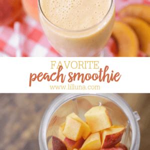 Peach Smoothie Under 70 Calories Lil Luna