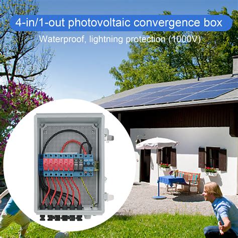 6 String Pv Combiner Box 15a Fuse 1000vdc Circuit Breaker Photovoltaic Generator Ebay