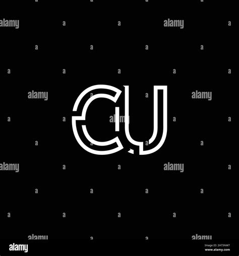 Professional Innovative Initial CU logo and CU logo. Letter CU Minimal ...
