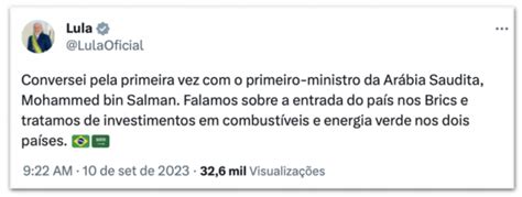 Lula Encontra Pr Ncipe Saudita Que Deu Joias A Bolsonaro Por Poder