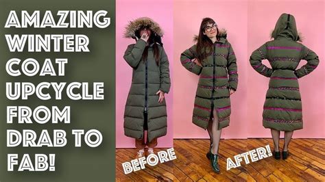 Amazing Winter Coat Upcycle Transformation From Ugly To Fashionable