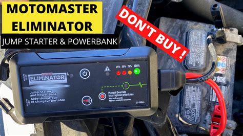 Motomaster Eliminator Car Jump Starter And Power Bank Review Youtube