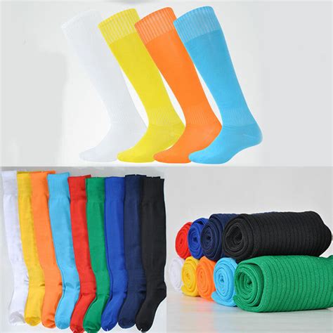 Men Sport Football Soccer Long Socks Knee High Sock Towel Bottom Non Slip Socks Ebay