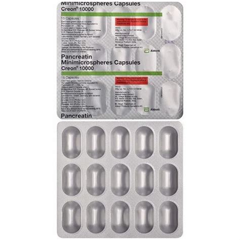 Pancreatin Minimicrospheres Creon Capsules At Rs Strip