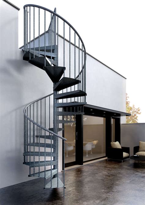 1001 Stairs - Metal Spiral Staircase Type "Firenze" (Galvanized)