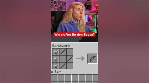 Wie Craftet Ihr Einen Bogen 😂 Youtube