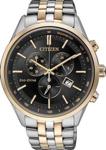 Citizen Eco Drive Japan 100m Dual Tone Sapphire Chronograph Watch