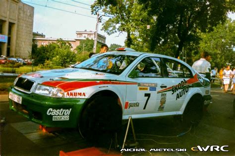 Triner Emil Hůlka Miloš Škoda Octavia Kit Car Rajd Polski 1998