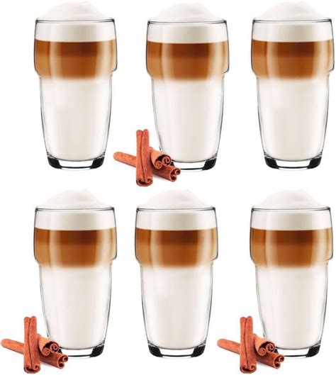 Glasmark KROSNO 250ml Set Von 6 Highball Glas Latte Macchiato