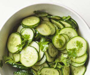 Healthy Cucumber Salad With Cilantro And Lime Laura Fuentes