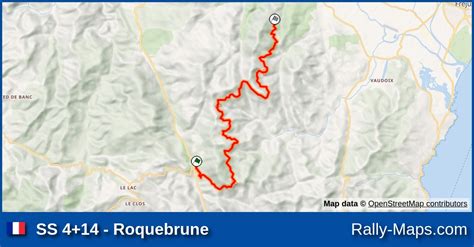 Mapa Harmonogram Profil Elewacji Os Roquebrune Rallye Du