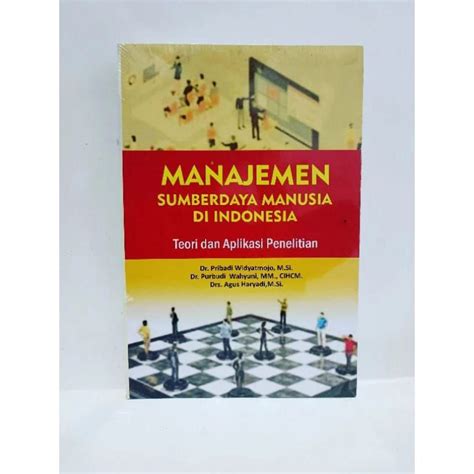 Jual Buku Manajemen Sumberdaya Manusia Di Indonesia Teori Dan