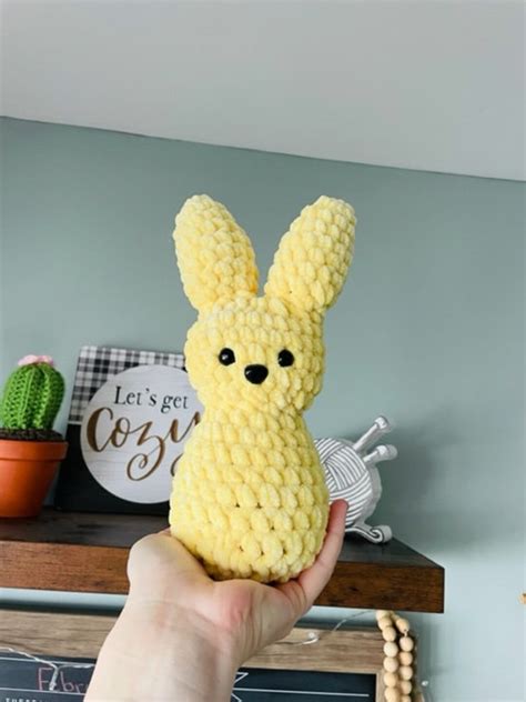 Pattern Only Easter Bunny Crochet Peep Pattern Peep Crochet Bunny Bunny