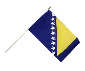 Bosnien Flagge Eine Bosnische Fahne Hier G Nstig Kaufen Flaggenplatz Ch