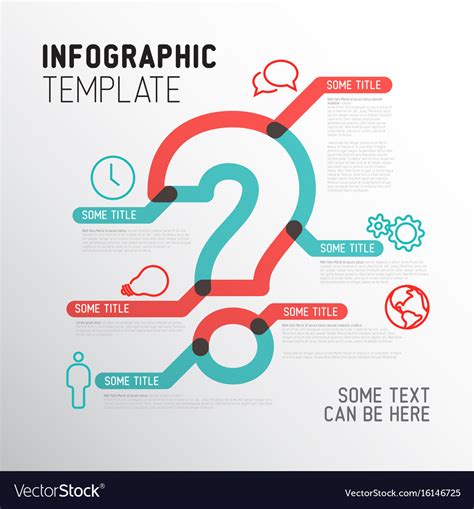 Question Mark Infographic Template Royalty Free Vector Image