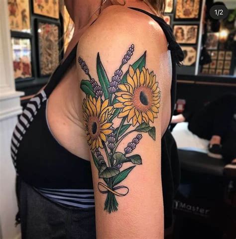 Feminine Sunflower Tattoo Designs Best Tattoo Zone