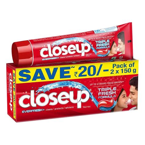 Closeup Ever Fresh Gel Red Hot Toothpaste Gm X Gm Price Uses Side Effects