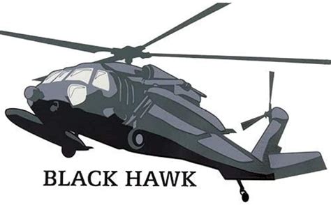 U.S. Army Black Hawk Helicopter Clear Decal - Walmart.com