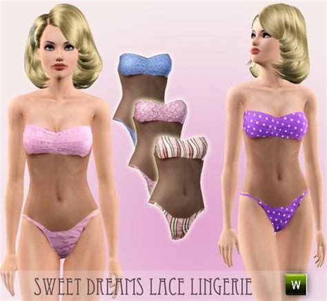 The Sims Resource Sweet Dreams Lace Lingerie