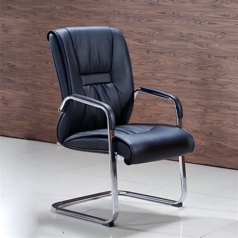 Padded Arms Leather Office Chair Upholstered Back Desk Chair - 1 Piece ...