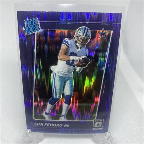 Simi Fehoko Donruss Optic Rated Rookie Rc Purple Shock