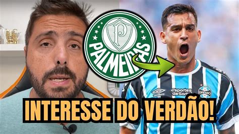 Palmeiras Tem Interesse Em Contrata Cristaldo Do Gr Mio Youtube