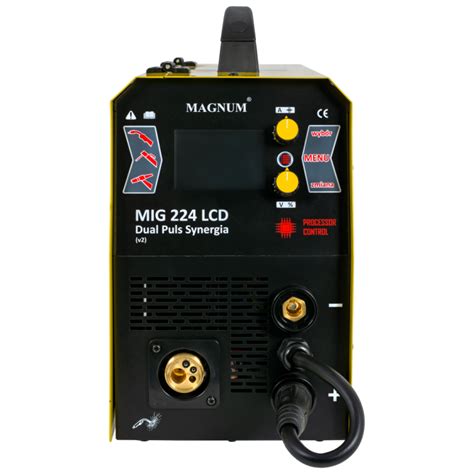 MIG 224 LCD DUAL PULS SYNERGIA MAGNUM NEW WELDING TECHNOLOGY