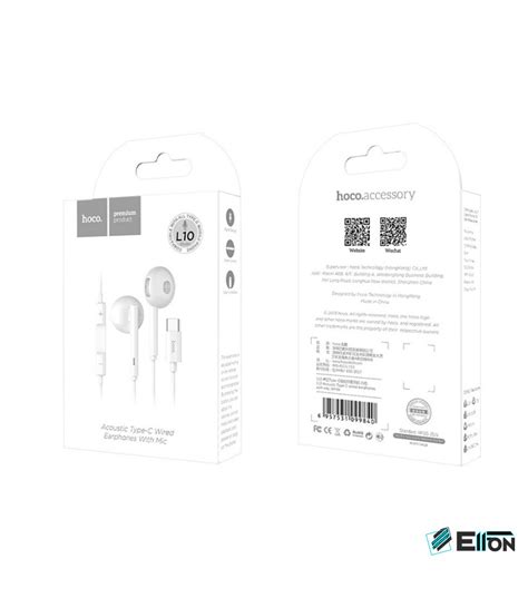 Hoco L10 Typ-C Köpfhörer mit Mic, Art.:000561 Elfon Großhandel Handy ...