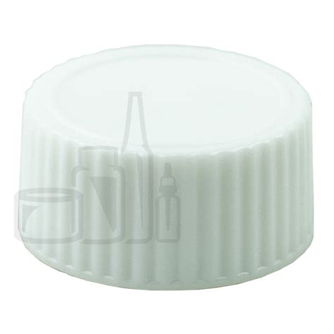 White Ribbed Ct Closure Phenolic Lid W Polycone Liner