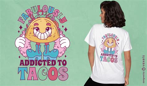 Funny Taco Food T Shirt Design Vector Download