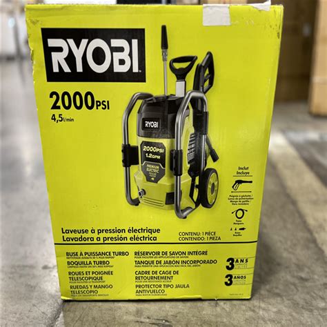 New Ryobi Psi Gpm Cold Water Corded Electric Pressure Washer