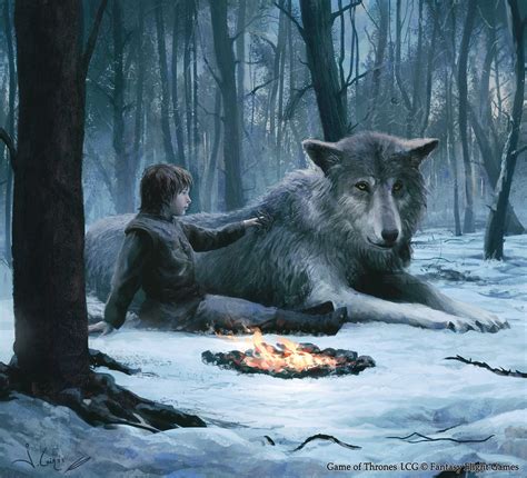 Artstation Bran Stark And Summer