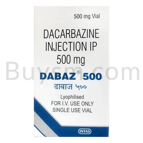 DABAZ 500 Dacarbazin 500 Mg Injection Intas Pharmaceuticals 1 Vial At