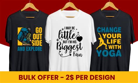 Do Bulk T Shirt Designs For Merch Printful And Teespring By Mian Abid