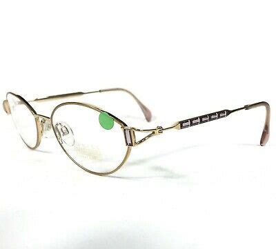 Daniel Swarovski Eyeglasses Frames K Gp S V Gold Crystals