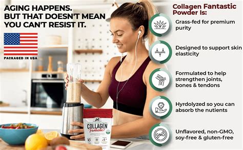 Collagen Fantastic Grass Fed Collagen Peptide Powder For Hair Growth Protein Source