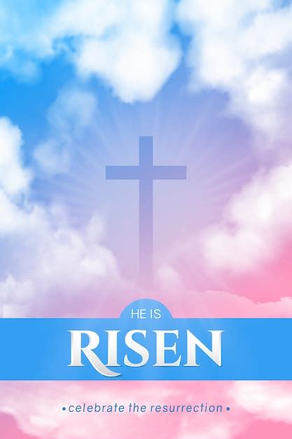 Premium Vector | Christian religious banner for easter celebration ...