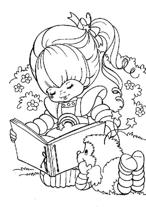 Rainbow Brite Love To Read With Romeo Coloring Page Color Luna Cute Coloring Pages Coloring