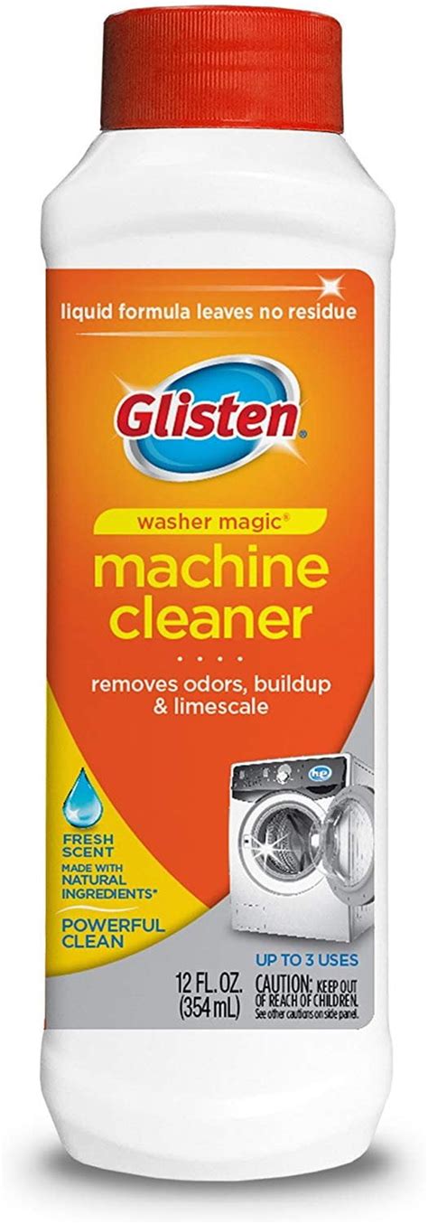 Glisten Washer Magic Washing Machine Cleaner Deodorizer 12 Fl Oz 12