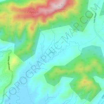 Mapa Topogr Fico Utod Altitude Relevo