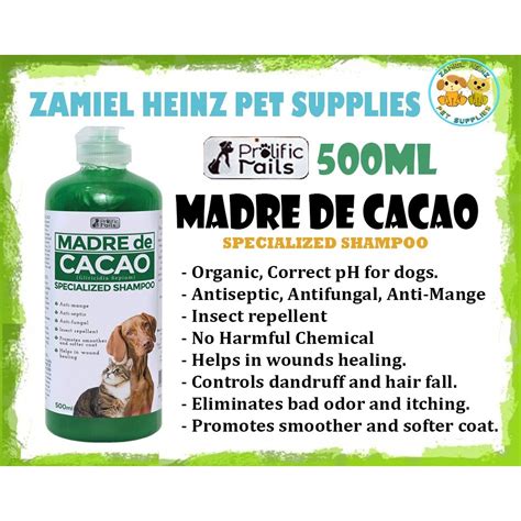 Prolific Tails Madre De Cacao Specialized Shampoo For Pets Ml