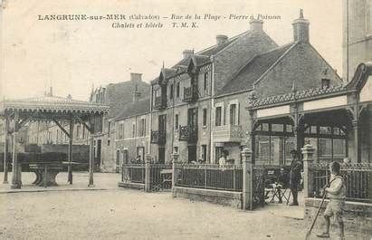 Cpa France Langrune Sur Mer Rue De La Plage Calvados