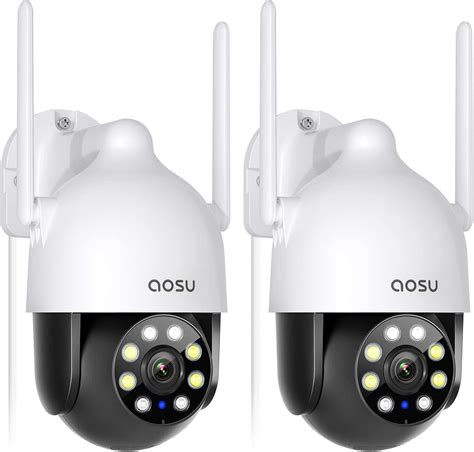 Aosu K Outdoor Security Camera With Pan Tilt Wifi Camera