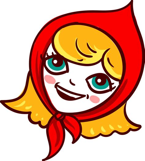 Happy Girl With Blonde Hair Illustration Vector On White Background Vector Art At