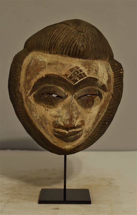 African Mask Punu Tribe Female Mask Gabon