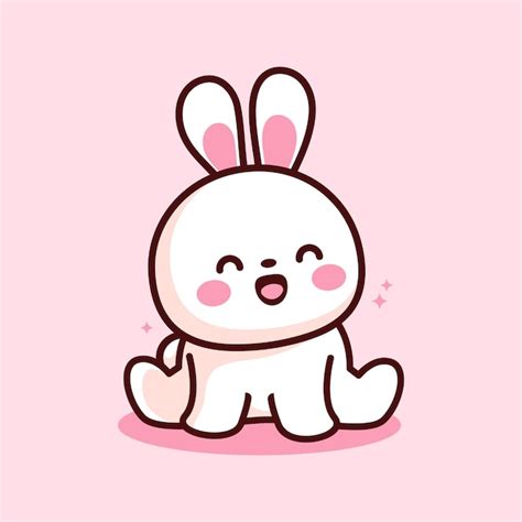 Premium Vector Happy Bunny