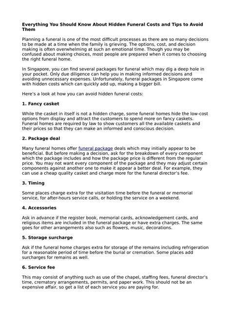 Everything you should know about the kok funeral home