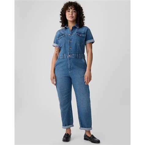 6 Best Denim Jumpsuits Jean Coveralls From Target Walmart Madewell