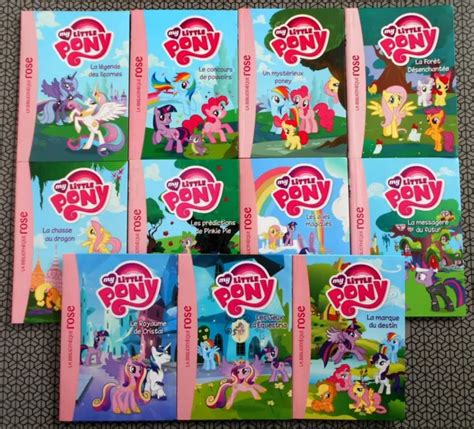 LA BIBLIOTHEQUE ROSE LOT de 11 LIVRES série MY LITTLE PONY n 1 à 11 6